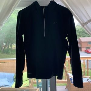 Black 3/4 Zip Hooded